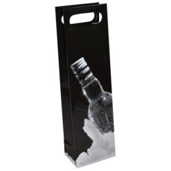 Torebka na alkohol OFFICE PRODUCTS, laminowana, 12x8x41,5cm, z rączką, mix wzorów