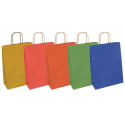 Torebka na prezenty OFFICE PRODUCTS, papierowa, 24x10x32cm, jednolita, całoroczna, mix wzorów