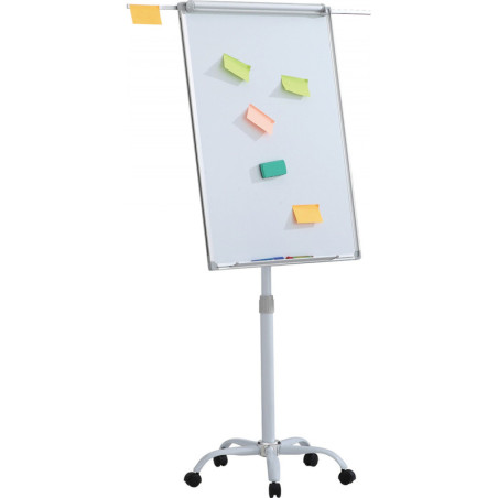 Flipchart mobilny OFFICE PRODUCTS, 70x100cm, tablica suchoś. -magn., aluminiowa rama, z wyciąganymi ramionami