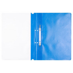 Skoroszyt OFFICE PRODUCTS, PP, A4, 2 otwory, 100/170mikr., wpinany, niebieski