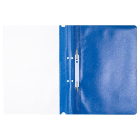 Skoroszyt OFFICE PRODUCTS, PP, A4, 2 otwory, 100/170mikr., wpinany, granatowy