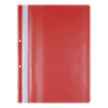 Skoroszyt OFFICE PRODUCTS, PP, A4, 2 otwory, 100/170mikr., wpinany, czerwony