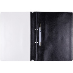 Skoroszyt OFFICE PRODUCTS, PP, A4, 2 otwory, 100/170mikr., wpinany, czarny