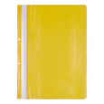 Skoroszyt OFFICE PRODUCTS, PP, A4, 2 otwory, 100/170mikr., wpinany, żółty