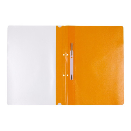 Skoroszyt OFFICE PRODUCTS, PP, A4, 2 otwory, 100/170mikr., wpinany, pomarańczowy