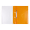 Skoroszyt OFFICE PRODUCTS, PP, A4, 2 otwory, 100/170mikr., wpinany, pomarańczowy