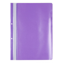 Skoroszyt OFFICE PRODUCTS, PP, A4, 2 otwory, 100/170mikr., wpinany, fioletowy