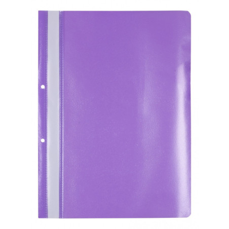 Skoroszyt OFFICE PRODUCTS, PP, A4, 2 otwory, 100/170mikr., wpinany, fioletowy