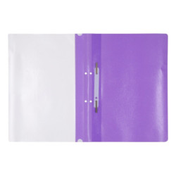 Skoroszyt OFFICE PRODUCTS, PP, A4, 2 otwory, 100/170mikr., wpinany, fioletowy
