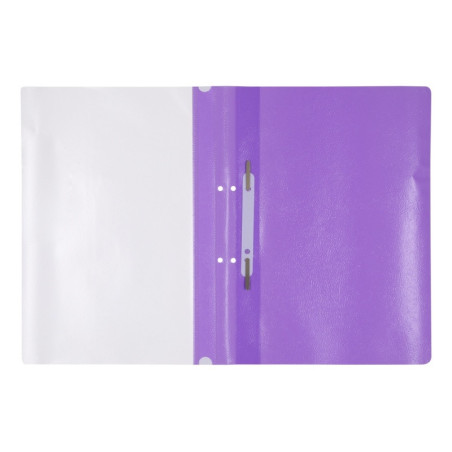 Skoroszyt OFFICE PRODUCTS, PP, A4, 2 otwory, 100/170mikr., wpinany, fioletowy
