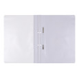 Skoroszyt OFFICE PRODUCTS, PP, A4, 2 otwory, 100/170mikr., wpinany, biały