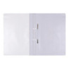 Skoroszyt OFFICE PRODUCTS, PP, A4, 2 otwory, 100/170mikr., wpinany, biały