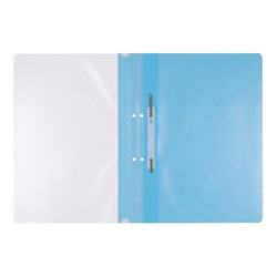Skoroszyt OFFICE PRODUCTS, PP, A4, 2 otwory, 100/170mikr., wpinany, jasnoniebieski