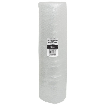 Folia bąbelkowa OFFICE PRODUCTS, szer. 50cm, 5m, 35g/m2, transparentna
