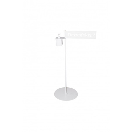 Stojak do dezynfekcji OFFICE PRODUCTS, z dozownikiem, biały