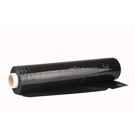 Folia stretch OFFICE PRODUCTS RĘCZNA, 2,5kg netto, szer. 500mm, gr. 23µm, czarna