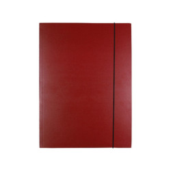 Teczka z gumką OFFICE PRODUCTS Natura, karton/lakier, A4, 300gsm, 3-skrz., mix kolorów