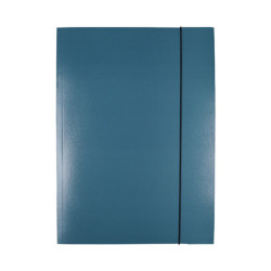 Teczka z gumką OFFICE PRODUCTS Natura, karton/lakier, A4, 300gsm, 3-skrz., mix kolorów