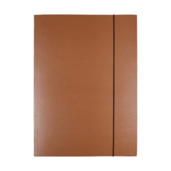 Teczka z gumką OFFICE PRODUCTS Natura, karton/lakier, A4, 300gsm, 3-skrz., mix kolorów