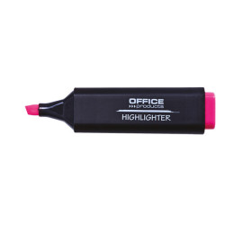 Zakreślacz fluorescencyjny OFFICE PRODUCTS, 1-5mm (linia), zawieszka, różowy
