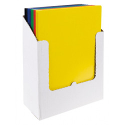 Teczka z gumką OFFICE PRODUCTS, karton, A4, 300gsm, 3-skrz., mix kolorów