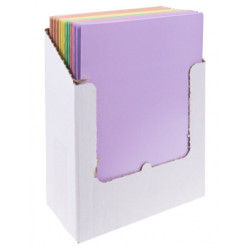 Teczka z gumką OFFICE PRODUCTS Pastel, karton/lakier, A4, 300gsm, 3-skrz., mix kolorów