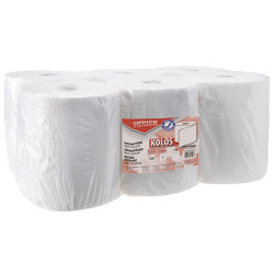Ręczniki kuchenne celulozowe OFFICE PRODUCTS Kolos, 2-warstwowe, 500 listków, 6 rolek