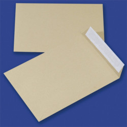Koperty z taśmą silikonową OFFICE PRODUCTS, HK, C5, 162x229mm, 90gsm, 500szt., brązowe