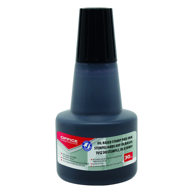 Tusz olejowy do pieczątek metalowych OFFICE PRODUCTS, 30ml, czarny