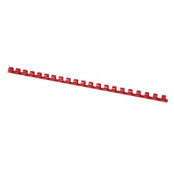 Grzbiety do bindowania OFFICE PRODUCTS, A4, 12mm (95 kartek), 100 szt., czerwone