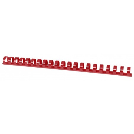 Grzbiety do bindowania OFFICE PRODUCTS, A4, 19mm (165 kartek), 100 szt., czerwone