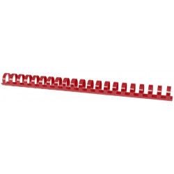 Grzbiety do bindowania OFFICE PRODUCTS, A4, 22mm (210 kartek), 50 szt., czerwony