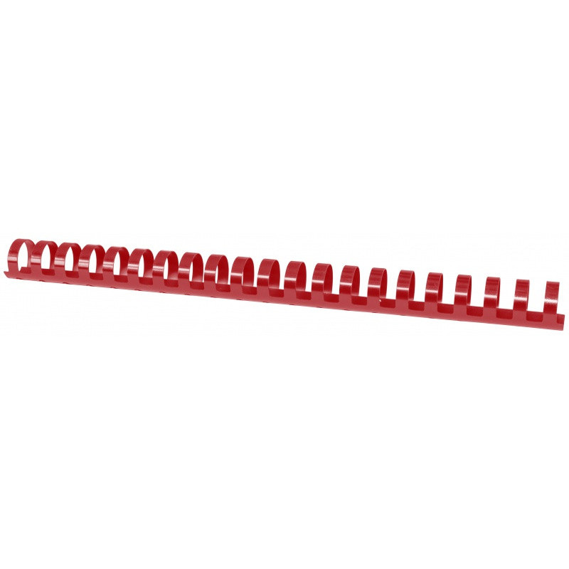 Grzbiety do bindowania OFFICE PRODUCTS, A4, 22mm (210 kartek), 50 szt., czerwony