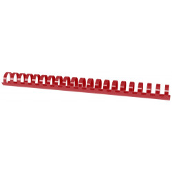 Grzbiety do bindowania OFFICE PRODUCTS, A4, 25mm (240 kartek), 50 szt., czerwony