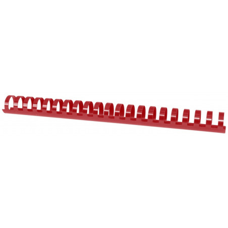 Grzbiety do bindowania OFFICE PRODUCTS, A4, 25mm (240 kartek), 50 szt., czerwony