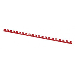 Grzbiety do bindowania OFFICE PRODUCTS, A4, 8mm (45 kartek), 100 szt., czerwone