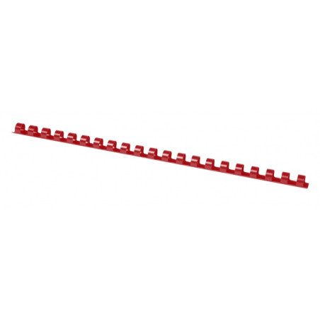 Grzbiety do bindowania OFFICE PRODUCTS, A4, 8mm (45 kartek), 100 szt., czerwone