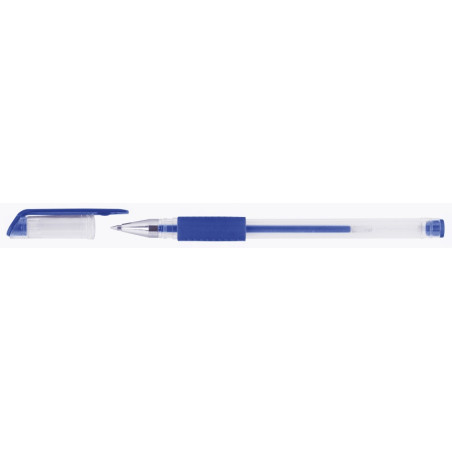 Długopis żelowy OFFICE PRODUCTS, gumowy uchwyt, 0,5mm, niebieski
