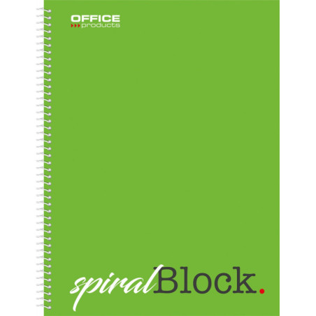 Kołonotatnik OFFICE PRODUCTS, A4, w kratkę, 80 kart., 70gsm