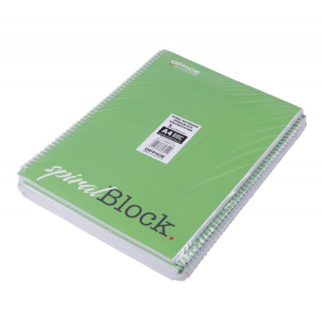 Kołonotatnik OFFICE PRODUCTS, A4, w kratkę, 80 kart., 70gsm
