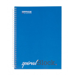 Kołonotatnik OFFICE PRODUCTS, A5, w kratkę, 80 kart., 70gsm