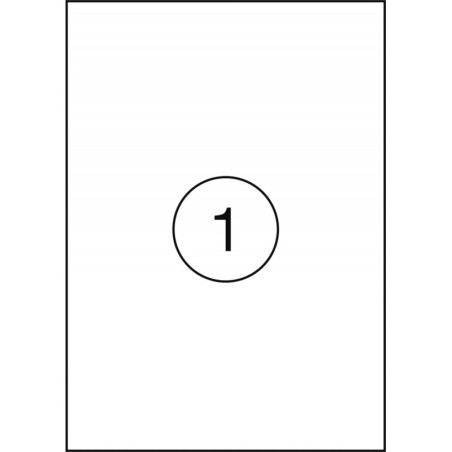 Etykiety OFFICE PRODUCTS, 199,6x289,1mm, białe, 100 ark.
