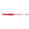 Długopis żelowy OFFICE PRODUCTS, gumowy uchwyt, 0,5mm, czerwony