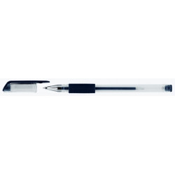 Długopis żelowy OFFICE PRODUCTS, gumowy uchwyt, 0,5mm, czarny