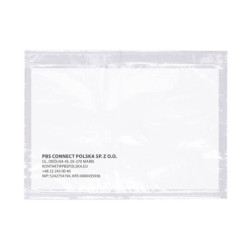 Koperta/przylga kurierska OFFICE PRODUCTS, C5, 500szt., transparentna
