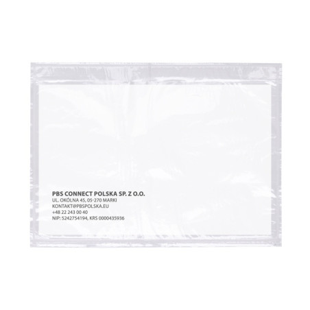 Koperta/przylga kurierska OFFICE PRODUCTS, C5, 500szt., transparentna