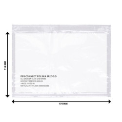 Koperta/przylga kurierska OFFICE PRODUCTS, C6, 500szt., transparentna