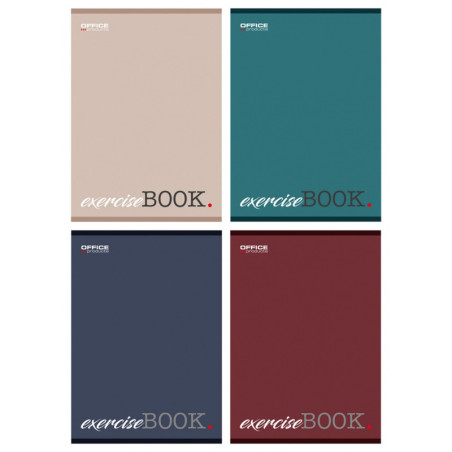 Zeszyt szkolny OFFICE PRODUCTS, A5, w kratkę, 96 kart., 60gsm, mix kolorów