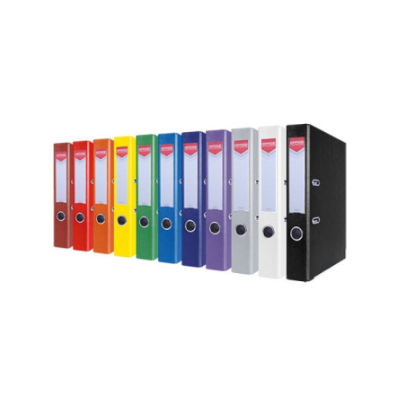 Segregator OFFICE PRODUCTS Officer z szyną, PP, A4/55mm, czerwony