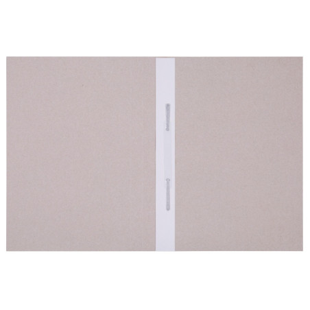 Skoroszyt OFFICE PRODUCTS Premium, karton, z listwą, nadruk, A4, 350gsm, biały